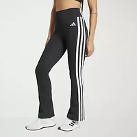 adidas Womens High Rise Knit Active Flare Full Length Leggings