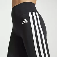 adidas Womens High Rise Knit Active Flare Full Length Leggings