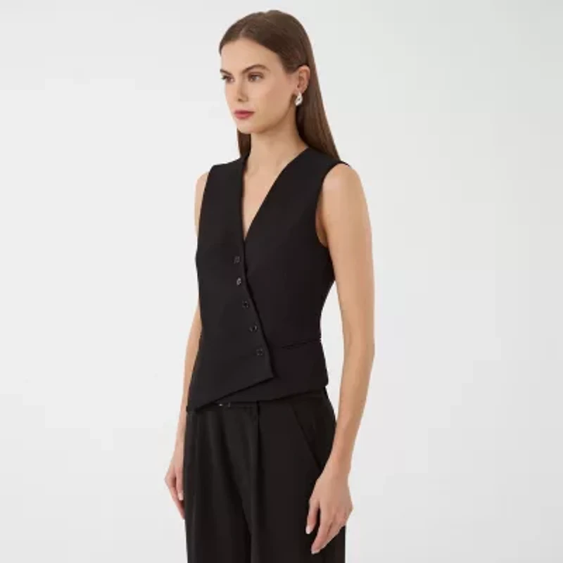 RM Rebecca Minkoff Womens V Neck Sleeveless Vest