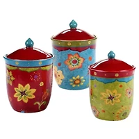 Certified International Tunisian Sunset 3-pc. Canister Set