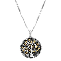 Forever Inspired Tree Of Life Womens Sterling Silver Round 18 Inch Pendant Necklace