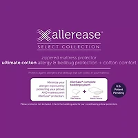 Allerease Bed Bug Blocker Dust Mite Barrier Breathable Mattress Encasement
