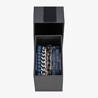 Mens 5-pc. Stainless Steel Bracelet Set