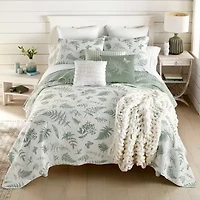 Shavel Home Products Botanical Check Throw Pillow Cover