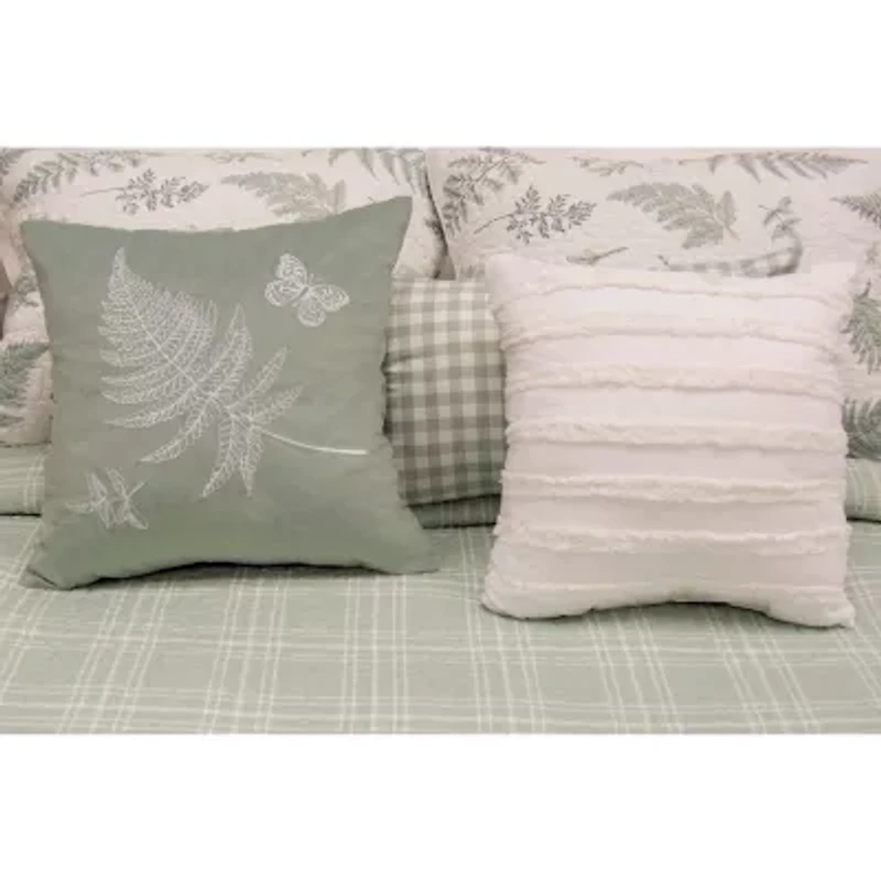 Your Lifestyle By Donna Sharp Botanical Fringed Square Throw Pillow