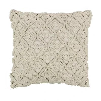 Your Lifestyle By Donna Sharp Crochet Square Throw Pillow