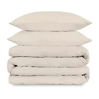 Purity Home Percale 3-pc. Duvet Cover Set