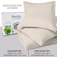 Purity Home Percale 3-pc. Duvet Cover Set