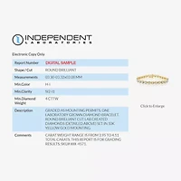 H-I / Si2-I1) Womens 4 CT. T.W. Lab Grown White Diamond 10K Gold 7.5 Inch Tennis Bracelet
