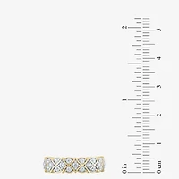 (H-I / I1) Womens 2MM 1/2 CT. T.W. Lab Grown White Diamond 10K Gold Band