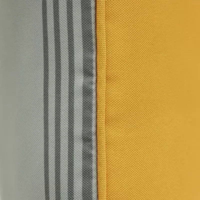Outdoor Dècor Sunny Citrus Striped Print Square Throw Pillow