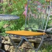 Outdoor Decor Sunny Citrus Bistro Fade Resistant Patio Chair Cushion