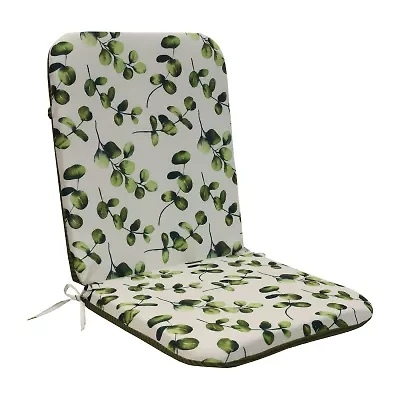Outdoor Decor Tropical Printed High Back Patio Seat Cushion