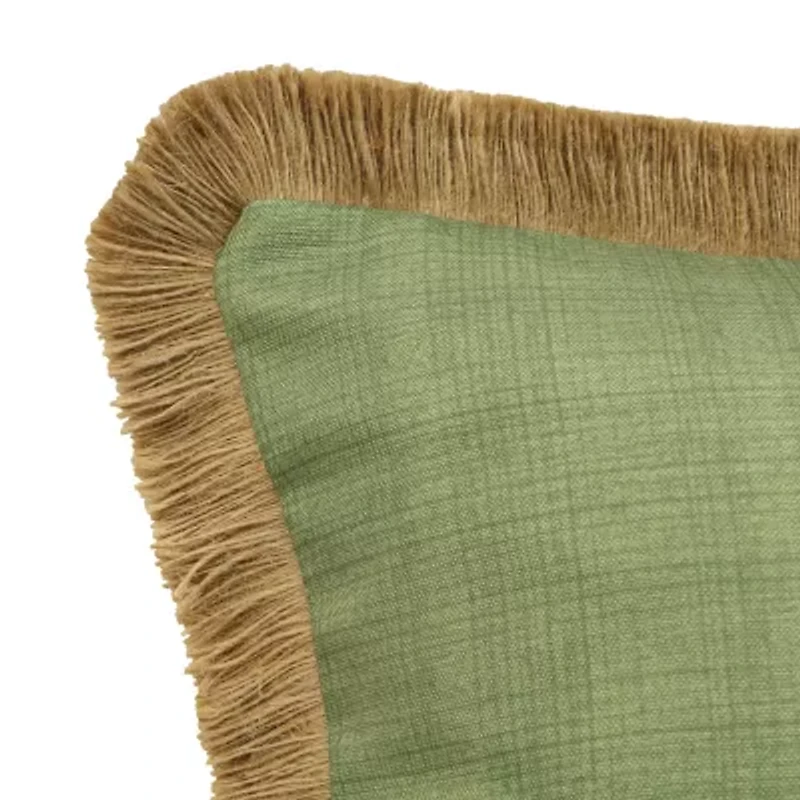 Outdoor Dècor Tropicana Butterfly Solid Textured Square Throw Pillow