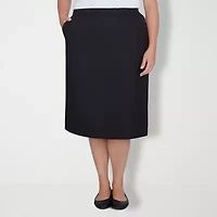 Alfred Dunner Suiting Womens Pencil Skirt Plus
