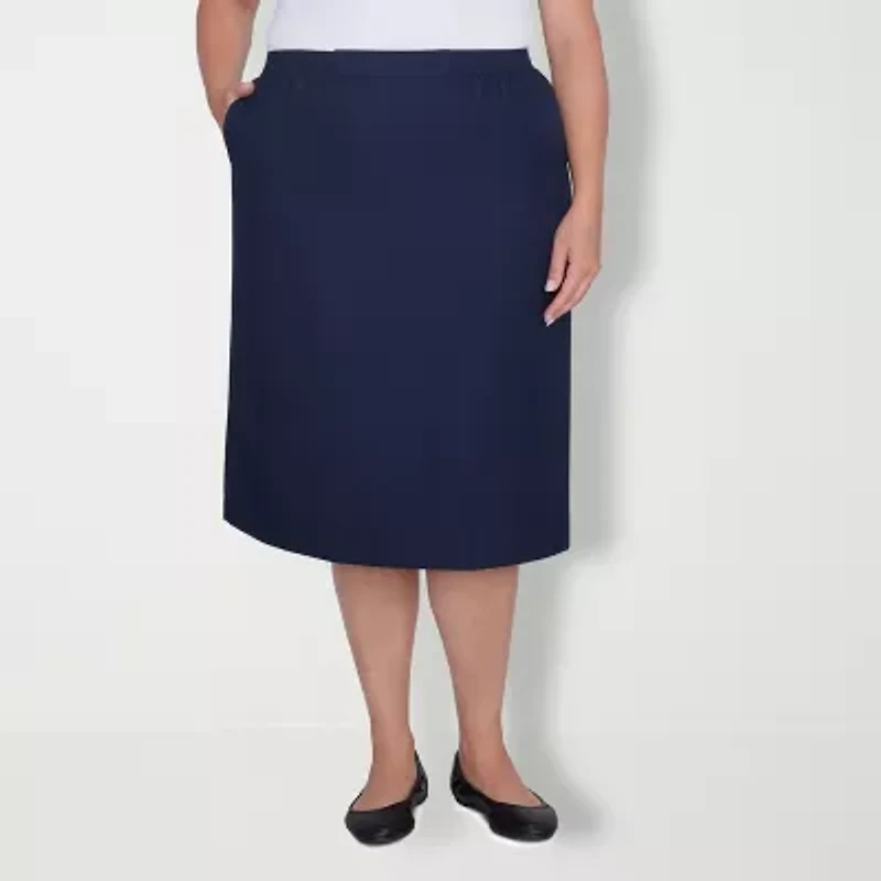 Alfred Dunner Suiting Womens Plus Pencil Skirt