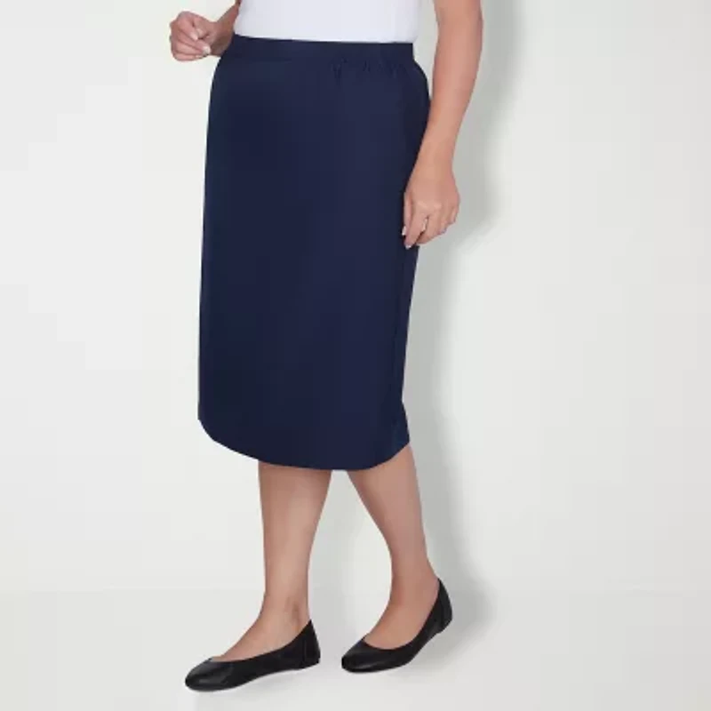 Alfred Dunner Suiting Womens Plus Pencil Skirt