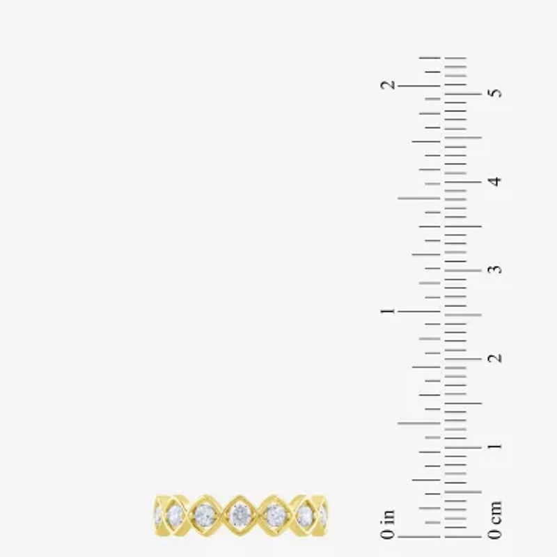 H-I / I1) Womens 1 CT. T.W. Lab Grown White Diamond 10K Gold Band