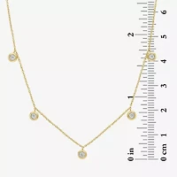 (G-H / I1-I2) Womens 1/6 CT. T.W. Lab Grown White Diamond 10K Gold 16 Inch Pendant Necklace