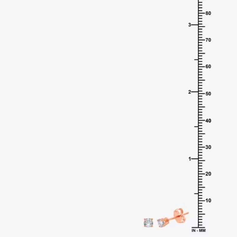 Classic Collection 1/4 CT. T.W. Natural White Diamond 10K Gold 3.2mm Stud Earrings