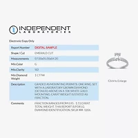 1 CT. Lab-Grown (G / SI2) Diamond Emerald-Cut Solitaire Engagement Ring 10K or 14K Gold