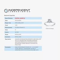 1 CT. Lab-Grown (G / SI2) Diamond Oval Solitaire Engagement Ring 10K or 14K Gold