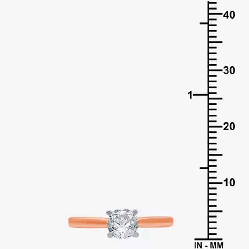 (G / SI2) Womens 3/4 CT. Lab-Grown White Diamond 10K Gold or 14K Round Solitaire Engagement Ring