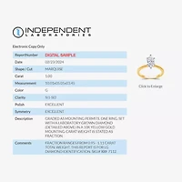 1 CT. Lab-Grown (G / SI1-SI2) Diamond Marquise-cut Solitaire Engagement Ring 10K or 14K Gold