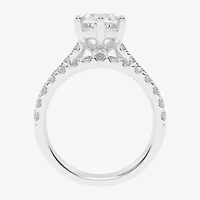 (G-H / Vs2-Si1) Womens 4 CT. T.W. Lab Grown White Diamond 14K Gold Marquise Side Stone Bridal Set