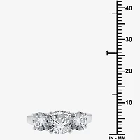 CT. T.W. Lab-Grown (G / SI1-SI2) Diamond Round 3-Stone Engagement Ring 14K Gold
