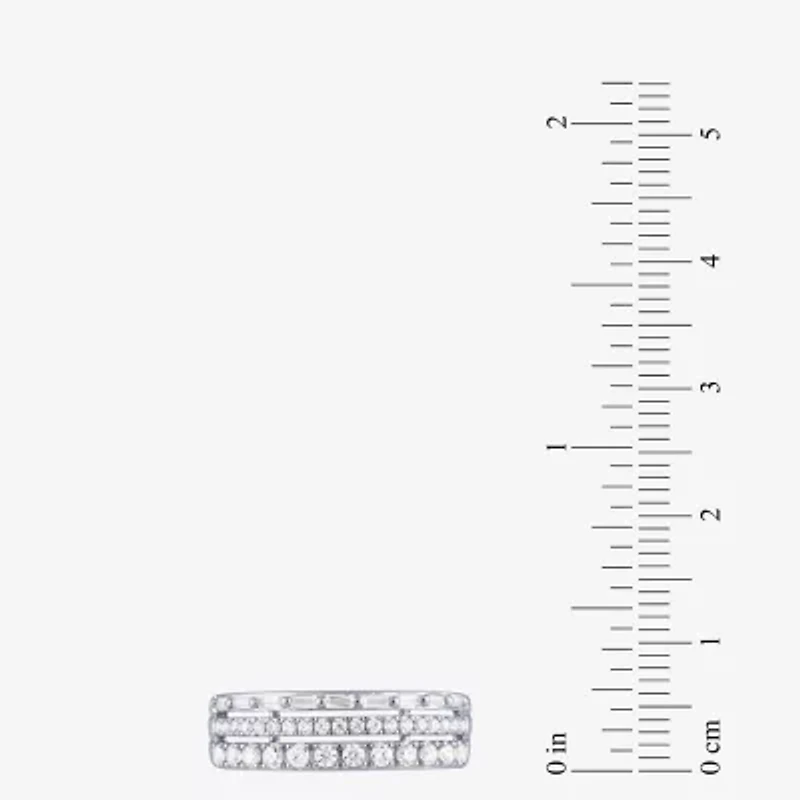 (H-I / I1) Womens 5/8 CT. T.W. Lab Grown White Diamond 10K Gold Anniversary Band