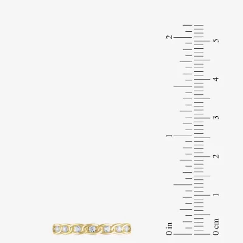 (H / I1) Womens 1/6 CT. T.W. Lab Grown White Diamond 10K Gold Wedding Band