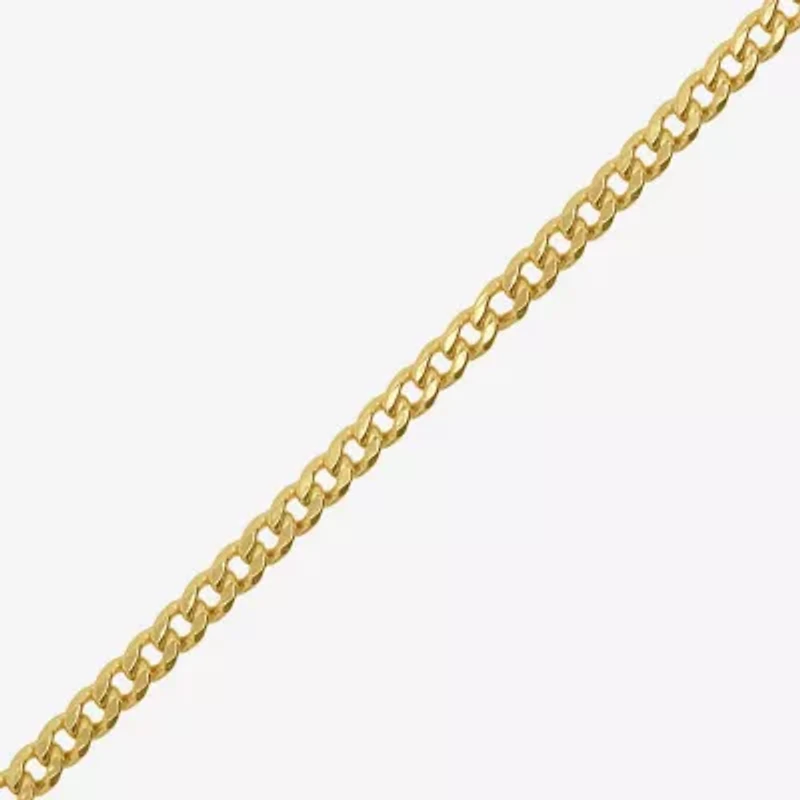 Unisex Adult 14K Gold 18 Inch Curb Chain Necklace
