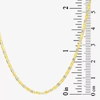 Unisex Adult 14K Two Tone Gold 20 Inch Valentino Chain Necklace