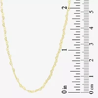 Unisex Adult 10K Gold 18 Inch Fashion Chain Necklace