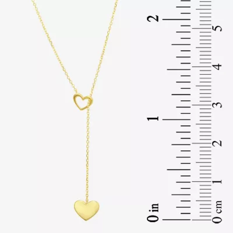Womens 10K Gold 18 Inch Y Necklace