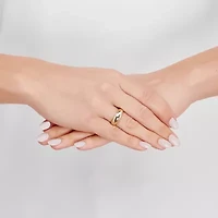 Womens 4MM 14K Gold Round Band