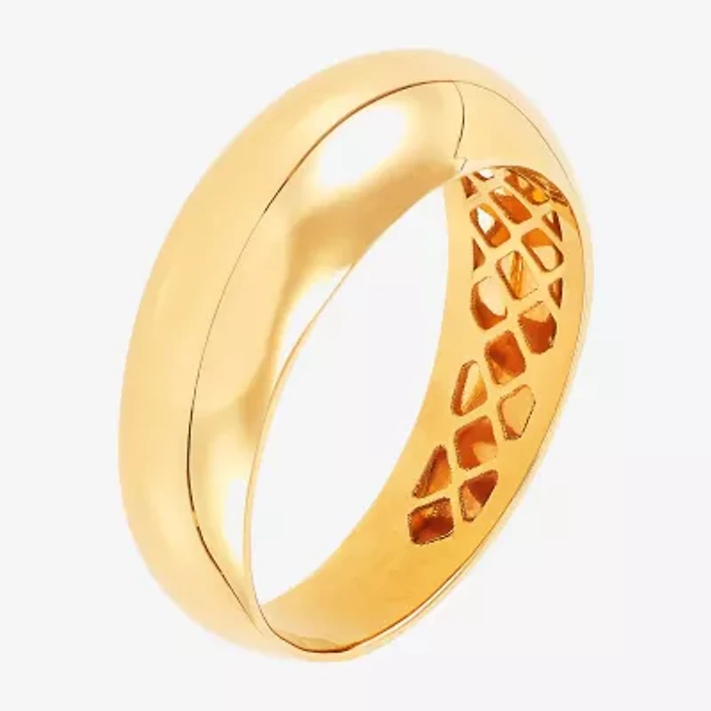 Womens 4MM 14K Gold Round Band