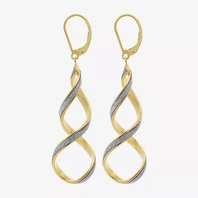 Made in Italy Womens 14K Gold Drop Earrings