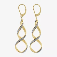 Made in Italy Womens 14K Gold Drop Earrings