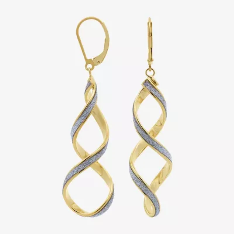 Made in Italy Womens 14K Gold Drop Earrings