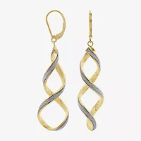 Made in Italy Womens 14K Gold Drop Earrings