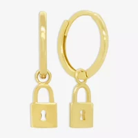 Womens 14K Gold 12.7mm Hoop Earrings