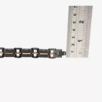 Mens Stainless Steel 8 1/2 Inch Link Bracelet