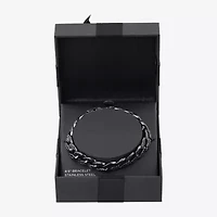 Mens Stainless Steel / Inch Curb Chain Bracelet