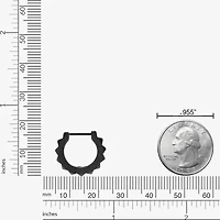 Mens Stainless Steel 15mm Hoop Earrings