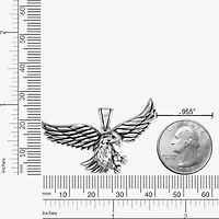 Eagle Mens Stainless Steel 24 Inch Pendant Necklace