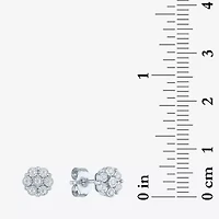 (G-H/I1-I2) Womens 1/7 CT. T.W. Lab Grown White Diamond Sterling Silver Earring Set