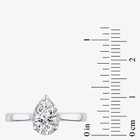 (H-I / Si2) Womens 3/4 CT. Lab Grown White Diamond 10K Gold Pear Solitaire Engagement Ring