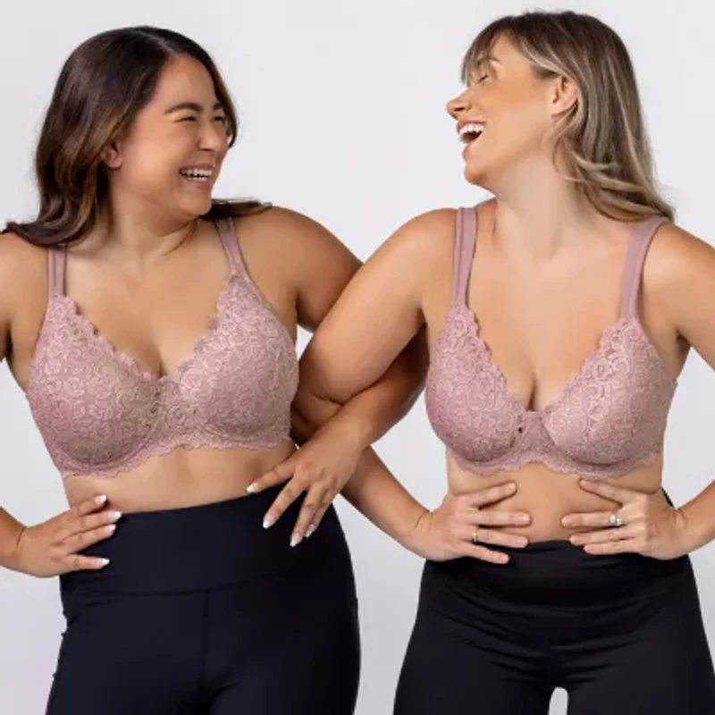 Leading Lady® Scalloped Lace Underwire Full Figure Bra- 5044
